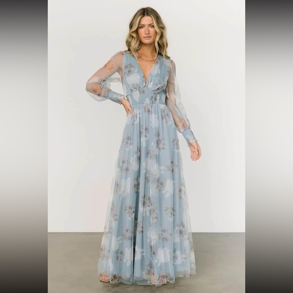 Baltic Born Layla Tulle Maxi Dress - Blue